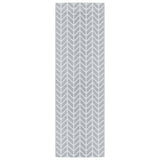 Tapis d'extérieur gris 80x250 cm PP