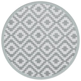 Tapis d'extérieur gris Ø120 cm PP