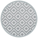 Tapis d'extérieur gris Ø160 cm PP