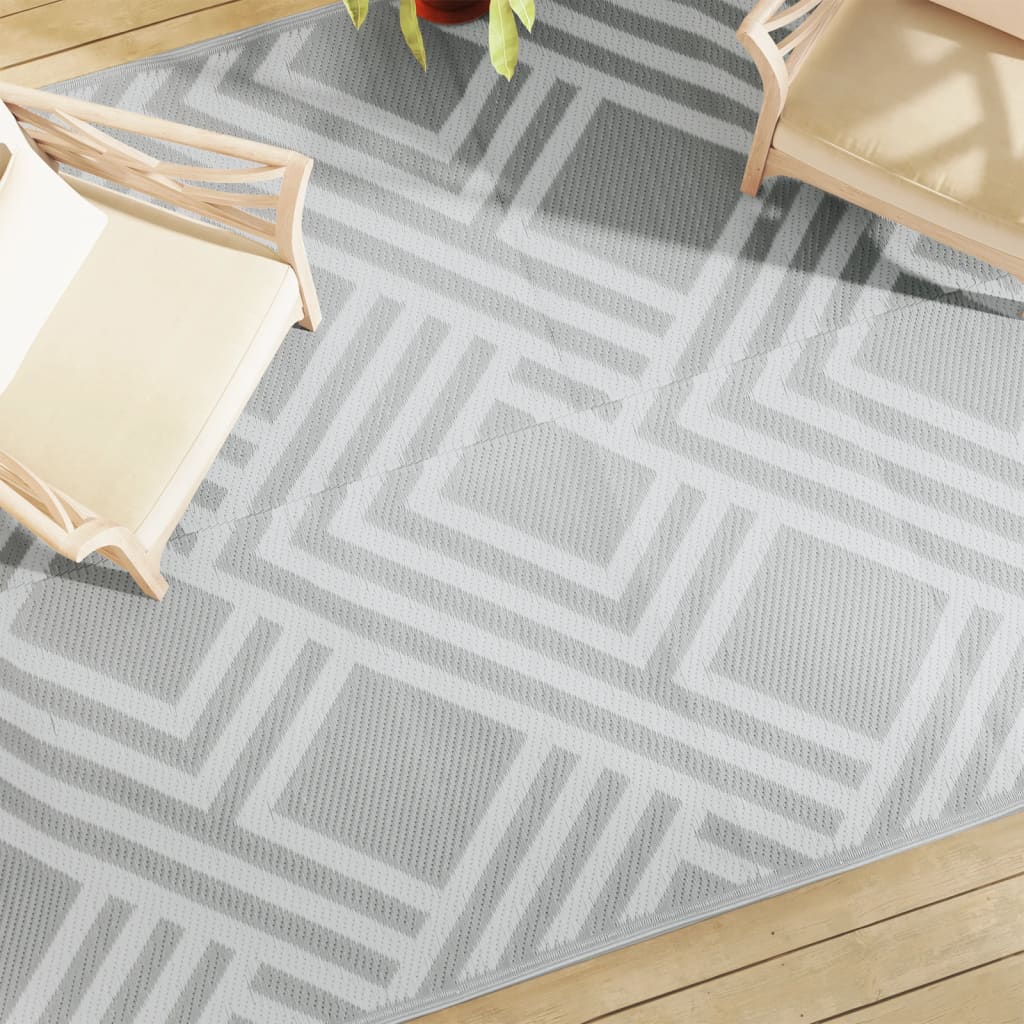 Tapis d'extérieur Gris 190x290 cm PP