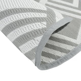 Tapis d'extérieur gris Ø160 cm PP