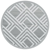 Tapis d'extérieur gris Ø200 cm PP