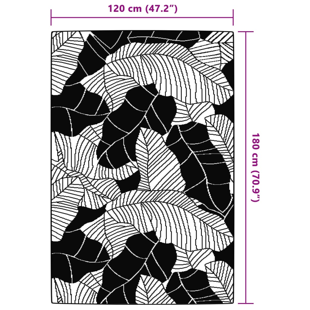 Tapis d'extérieur vert 120x180 cm PP