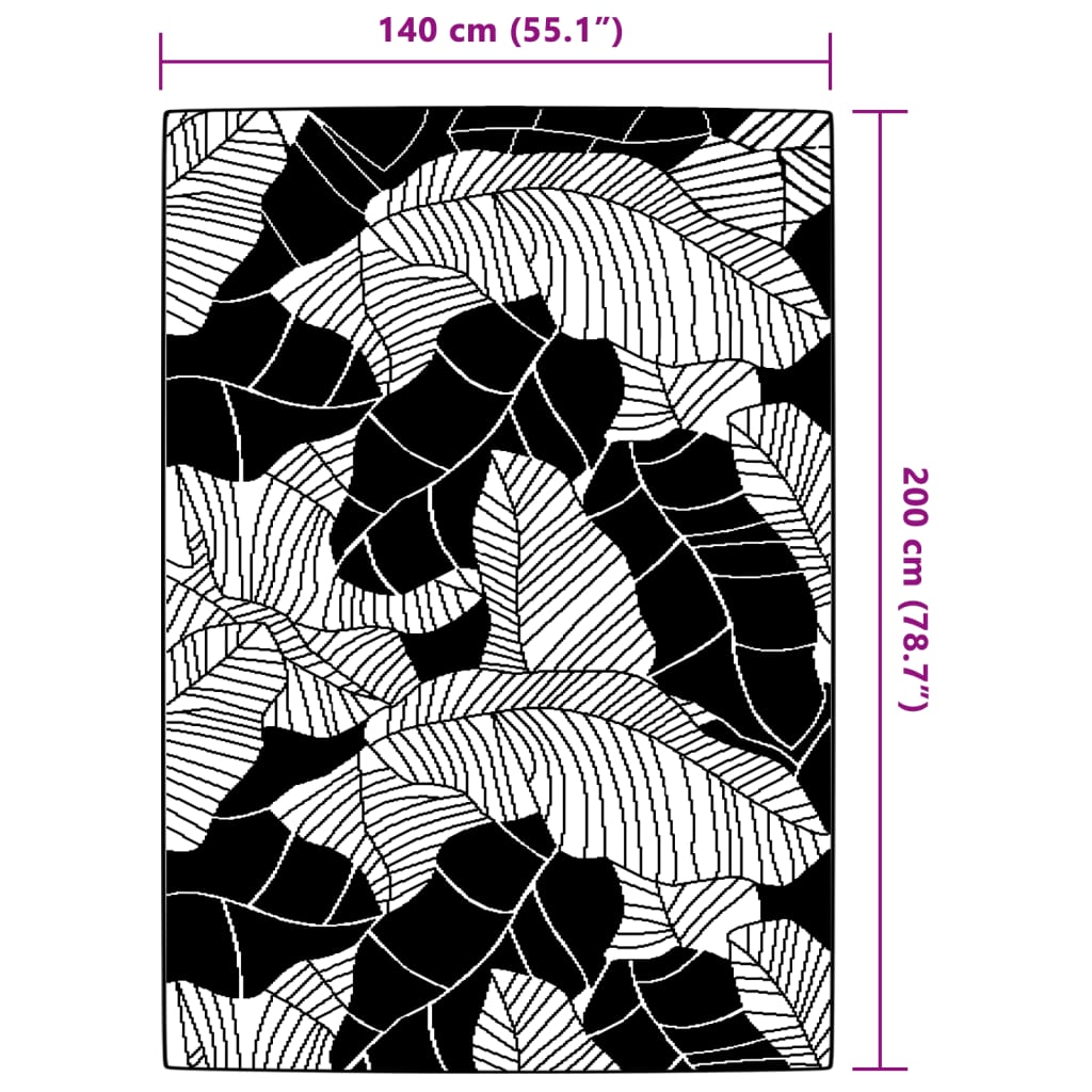 Tapis d'extérieur vert 140x200 cm PP