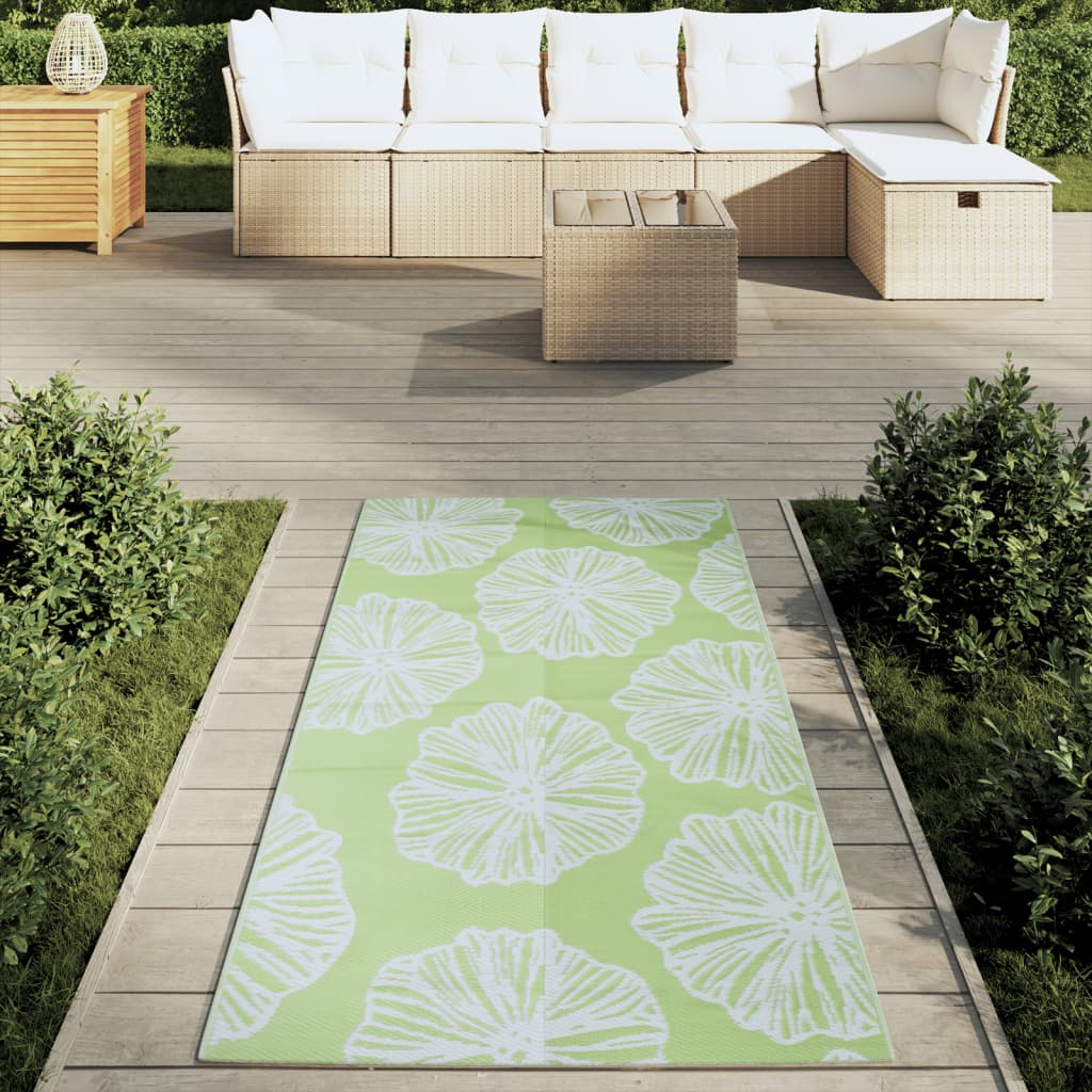 Tapis d'extérieur vert 80x150 cm PP