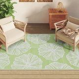 Tapis d'extérieur vert 140x200 cm PP