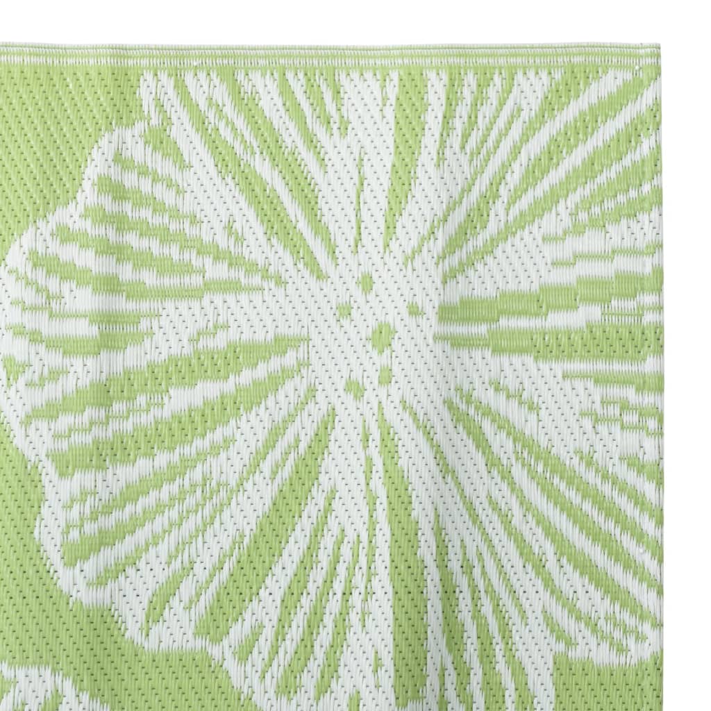 Tapis d'extérieur vert 140x200 cm PP