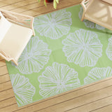 Tapis d'extérieur vert 140x200 cm PP