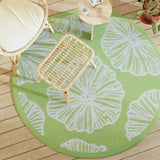 Tapis d'extérieur vert Ø160 cm PP