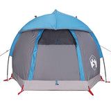 Tente de camping à dôme 1 personne bleu imperméable