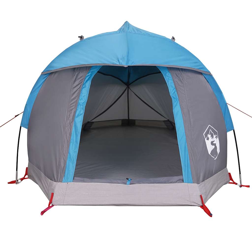 Tente de camping à dôme 1 personne bleu imperméable