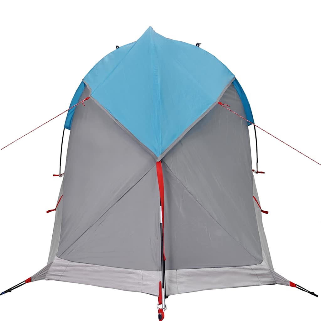 Tente de camping à dôme 1 personne bleu imperméable