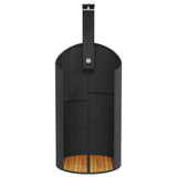 Douche d'extérieur noir 100x100x241,5 cm poly rotin bois acacia