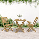 Chaises pliables de jardin lot de 2 bois massif d'acacia