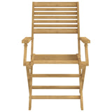 Chaises pliables de jardin lot de 2 bois massif d'acacia