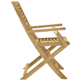 Chaises pliables de jardin lot de 2 bois massif d'acacia