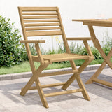 Chaises pliables de jardin lot de 4 bois massif d'acacia