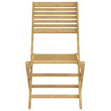 Chaises pliables de jardin lot de 2 bois massif d'acacia