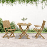 Chaises pliables de jardin lot de 2 bois massif d'acacia