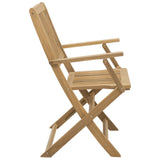 Chaises pliables de jardin lot de 2 bois massif d'acacia