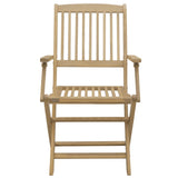 Chaises pliables de jardin lot de 4 bois massif d'acacia