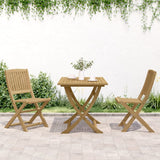 Chaises pliables de jardin lot de 2 bois massif d'acacia