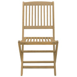 Chaises pliables de jardin lot de 2 bois massif d'acacia