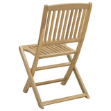 Chaises pliables de jardin lot de 2 bois massif d'acacia