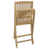 Chaises pliables de jardin lot de 2 bois massif d'acacia