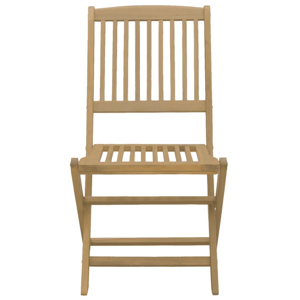 Chaises pliables de jardin lot de 4 bois massif d'acacia