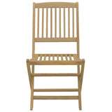 Chaises pliables de jardin lot de 4 bois massif d'acacia