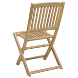 Chaises pliables de jardin lot de 4 bois massif d'acacia