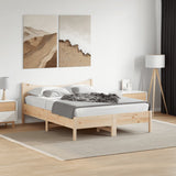 Bed frame without mattress 140x200 cm solid pine wood