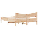 Cadre de lit sans matelas 120x190 cm bois de pin massif