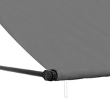 Anthracite retractable awning 200x150 m fabric and steel