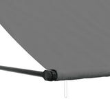 Anthracite retractable awning 300x150 m fabric and steel