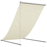 Cream retractable awning 150x150 m fabric and steel