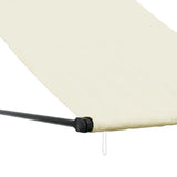 Cream retractable awning 150x150 m fabric and steel