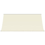 Auvent rétractable crème 300x150 m tissu et acier