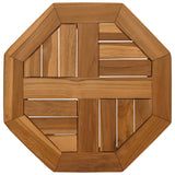 Table top 40x40x2.5 cm octagonal solid teak wood