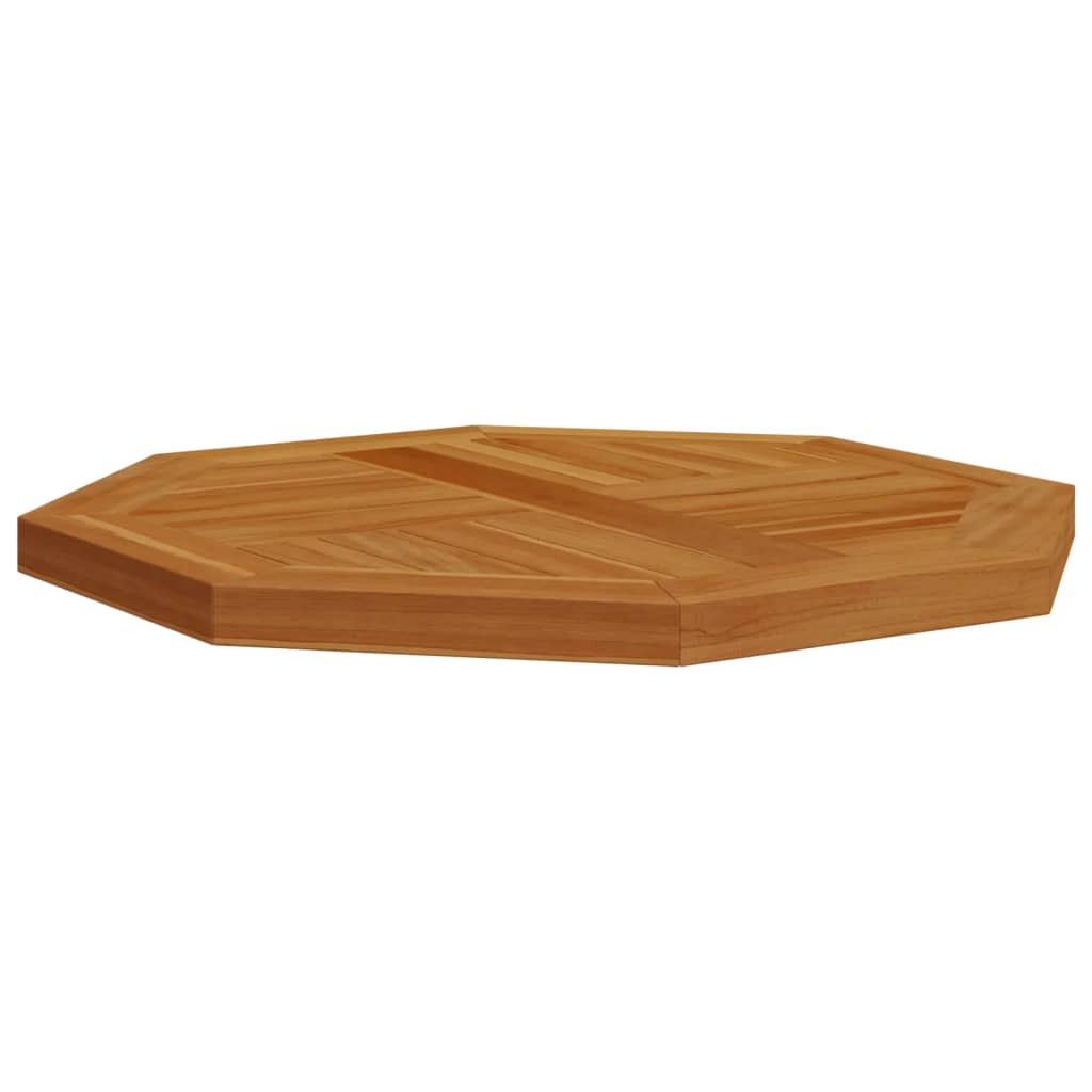 Table top 50x50x2.5 cm octagonal solid teak wood