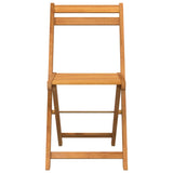 Chaises de bistrot pliantes lot de 4 bois d'acacia solide