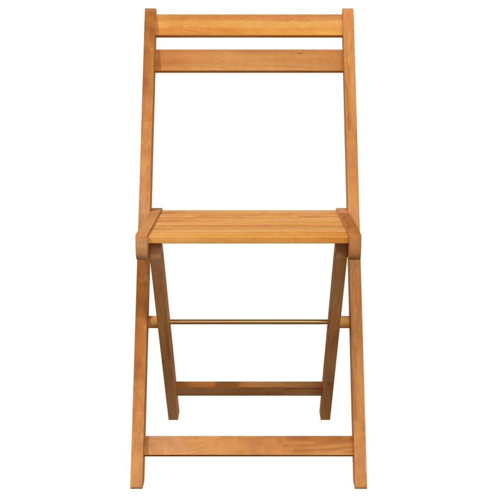 Chaises de bistrot pliantes lot de 6 bois d'acacia solide