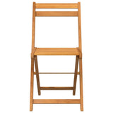 Chaises de bistrot pliantes lot de 6 bois d'acacia solide