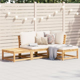 Salon de jardin 4 pcs avec coussins Bois d'acacia solide