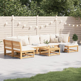 Salon de jardin avec coussins 8 pcs bois massif d'acacia