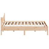 Cadre de lit sans matelas 200x200 cm bois massif de pin