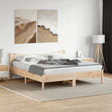 Cadre de lit sans matelas 200x200 cm bois massif de pin