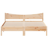 Bed frame without mattress 180x200 cm solid pine wood