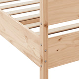 Cadre de lit sans matelas 200x200 cm bois massif de pin